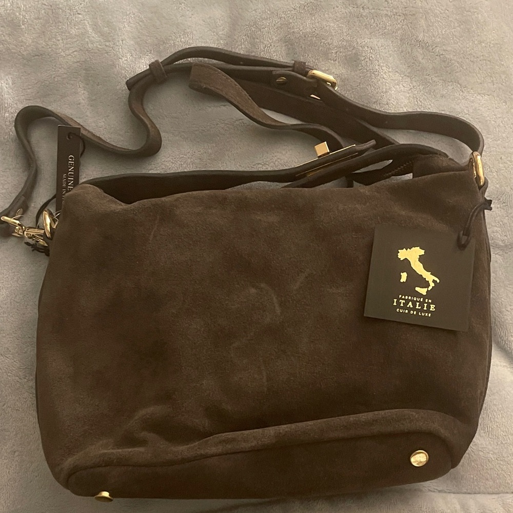 Elegant Green Leather Shoulder Bag